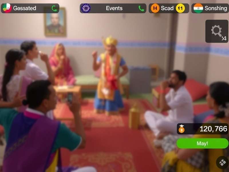 Goa Pass Simulation King gameplay screenshot showing Indian festival event