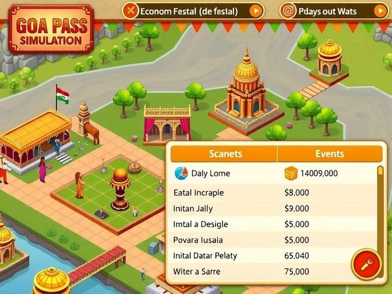 Goa Pass Simulation King economic management interface